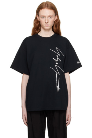 Yohji Yamamoto Oversize New Era Logo T-shirt in Black for Men