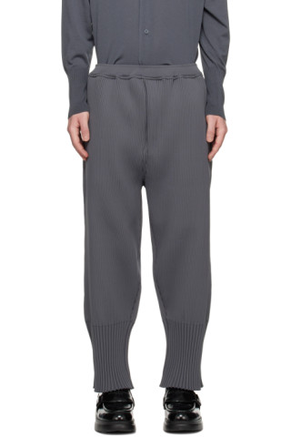 CFCL: Gray Fluted 2 Trousers | SSENSE