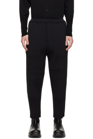 CFCL: Black Fluted 2 Trousers | SSENSE Canada