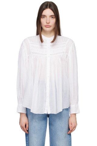 Isabel Marant Etoile: White Plalia Shirt | SSENSE