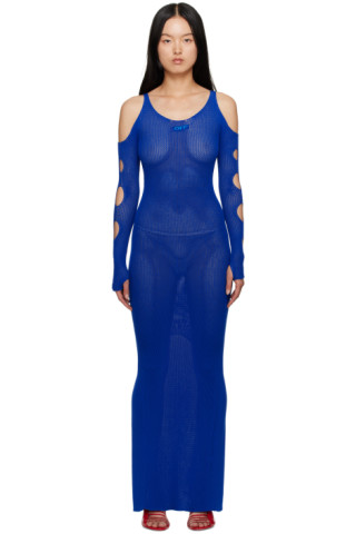 blue net dress Royal Blue Net Lehenga with Threadwork & Sequin Embellishments
