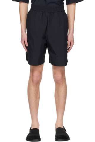 【関税込み】Studio Nicholson ブラック Emery ショートパンツ Studio Nicholsonのブラック Ford ショートパンツがセール中