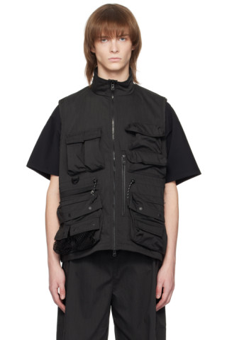 Black Utility Vest by F/CE.® on Sale