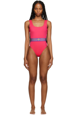 CALVIN KLEIN Scoop Back One Piece Swimsuit - Hot Pink