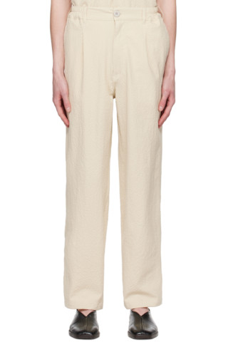 Howlin': Beige Cosmic Trousers | SSENSE