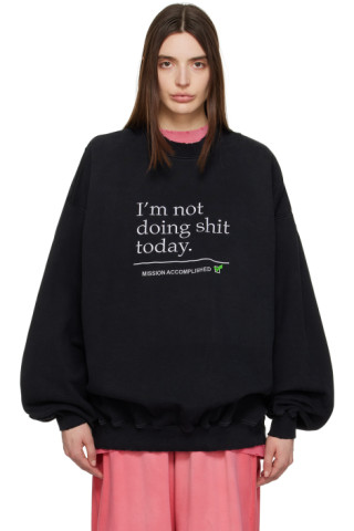 Purple 'I'm Not Doing Shit Today' Sweatshirt