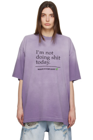 VETEMENTS I'm Not Doing Shit Today Tシャツ