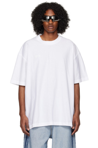 VETEMENTS: White Inside Out T-Shirt | SSENSE