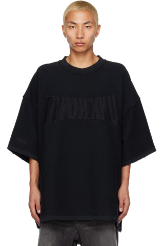 VETEMENTS: Black 'Unknown' T-Shirt | SSENSE