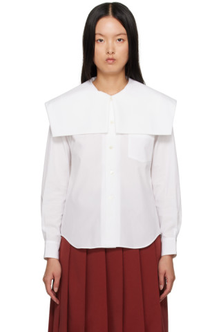 Comme des Garçons Girl - White Sailor Collar Shirt