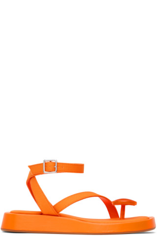 Orange GIA/RHW Rosie 18 Sandals by GIABORGHINI on Sale