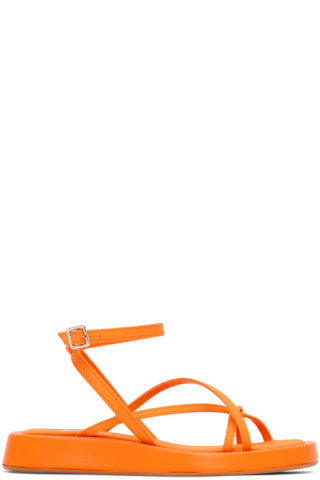 【関税込み】GIABORGHINI オレンジ Rosie 16 サンダル Orange Rosie 16 Sandals by GIABORGHINI on Sale