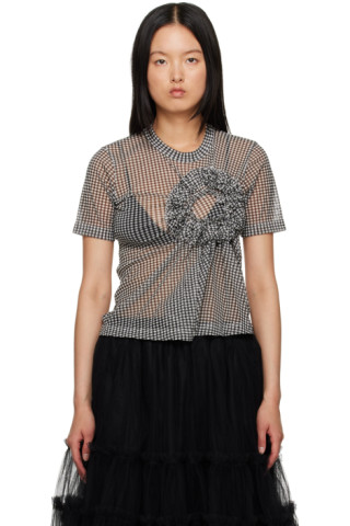 Noir Kei Ninomiya long-sleeve Sheer T-shirt - Farfetch