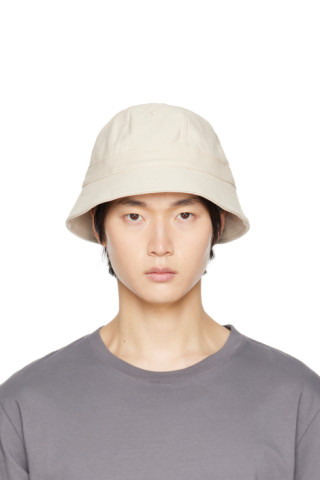 Beige Naval Bucket Hat by Universal Works on Sale