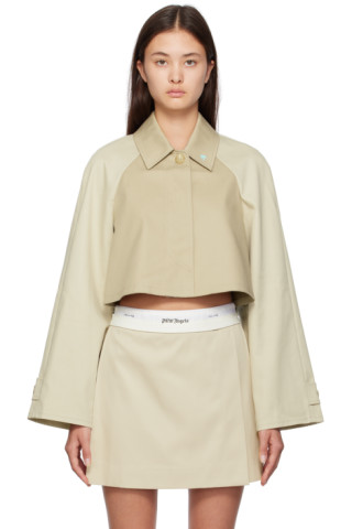 Palm Angels Cropped Boyfriend Blazer Pwen032e23fab001 1076