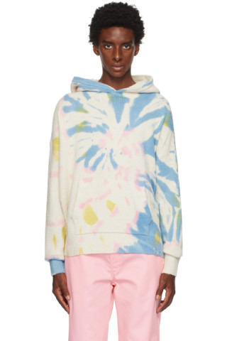 【関税込み】Palm Angels オフホワイト タイダイ フーディ 231695M202049_1.jpg