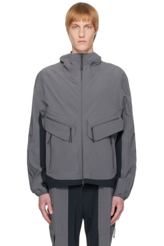 _J.L - A.L_: Gray Paneled Jacket | SSENSE