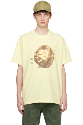 【関税込み】Song for the Mute オフホワイト プリントTシャツ 231699M213014_1.jpg