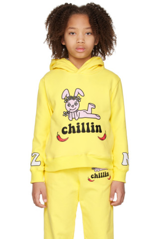 SSENSE 折扣季| NZKidzzz 黄色Chillin 儿童连帽衫加入折扣