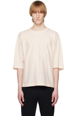 HOMME PLISSÉ ISSEY MIYAKE: Off-White Release-T 2 T-Shirt ...