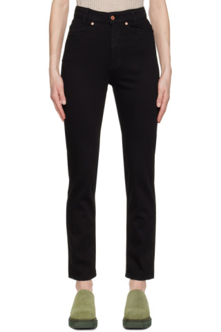 Black Signature Slim Jeans by BITE on Sale