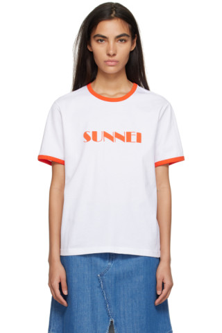 Tシャツ・カットソー SUNNEI T-SHIRT WITH CONTRASTING PROFILES 231736F110000_1.jpg