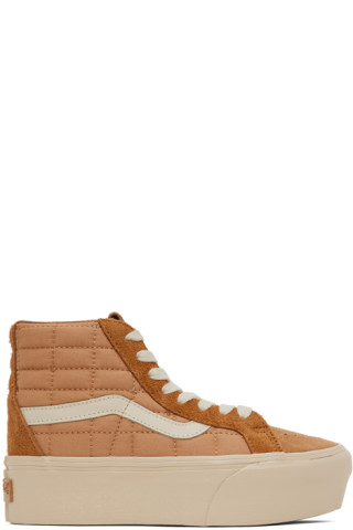 Vans: Tan Joe Freshgoods Edition Sk8-Hi Reissue Sneakers | SSENSE