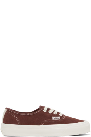 Brown OG Authentic L Sneakers by Vans on Sale