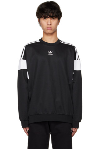 encerrar sueño SIDA Black Adicolor Classics Cut Line Sweatshirt by adidas Originals on Sale