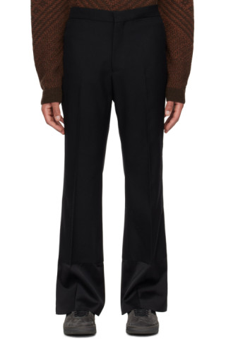 Black Harmony Trousers by Wales Bonner on Sale