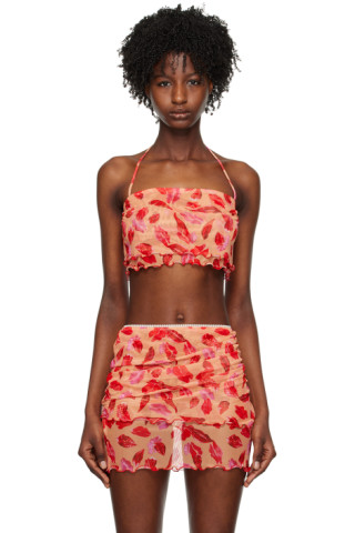 마르코 라밤발디 레드 그래픽 카미솔