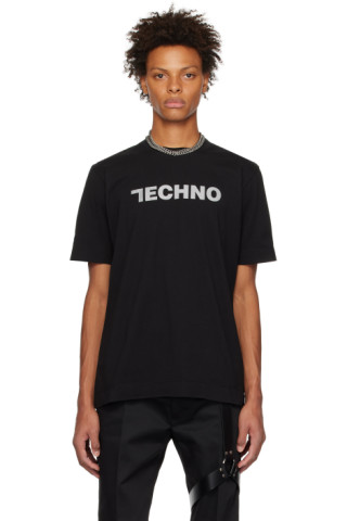1017 ALYX 9SM: ブラック Techno Tシャツ | SSENSE 日本