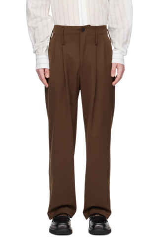 Maryam Nassir Zadeh: Brown Abdou Trousers | SSENSE