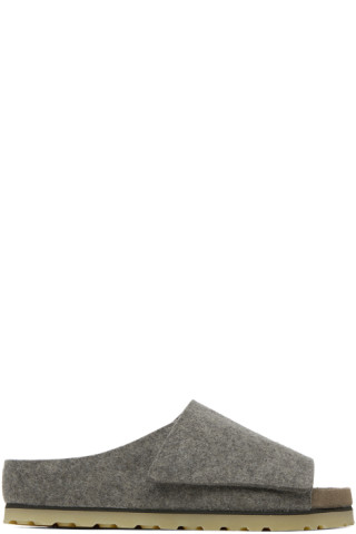 Birkenstock + Fear of God Wool-felt Sandals - Men - Gray Sandals - EU 43