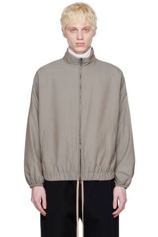 Gray Zip Track Jacket by Fear of God on Sale