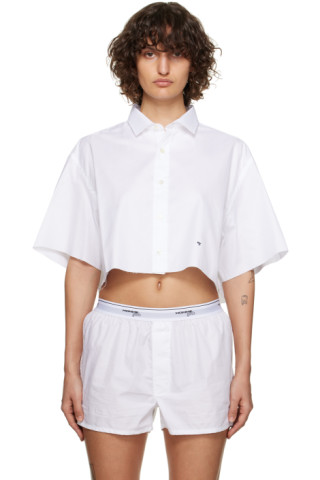 Original Men's White Cropped Shirt – HOMMEGIRLS