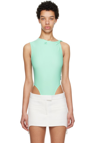 【関税込み】Courreges ブルー ツイスト ボディスーツ 231783F358001_1.jpg