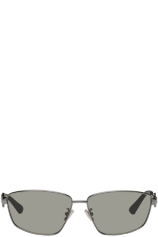 BOTTEGA VENETA SQUARE AVIATOR METAL SUNGLASSES – Big Drop NYC