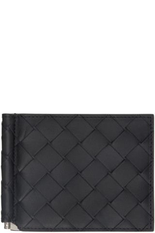 Bottega Veneta® Men's Intrecciato Bill Clip Wallet in Nero. Shop