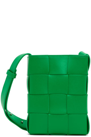 Bottega Veneta Crossbody Bag Men 651938V0E523203 Leather Green Camping 1680€