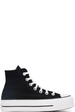 Converse: Black Chuck Taylor All Star Lift Platform Sneakers | SSENSE