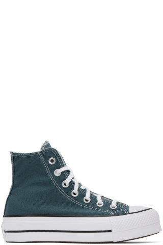 Sneaker à plateforme montante avec empeigne Femme Converse CHUCK TAYLOR ALL  STAR LIFT Bleu Sport 200