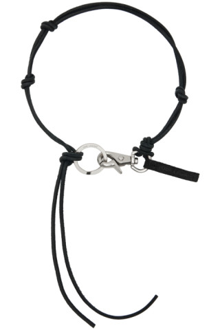 Our Legacy: Black Leather Ladon Necklace | SSENSE