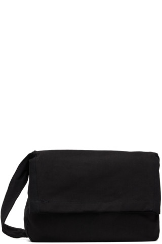 Our Legacy Washed Denim Sling Messenger Bag in Black for Men