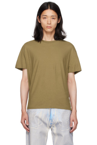 Khaki Hover T-Shirt by Our Legacy on Sale