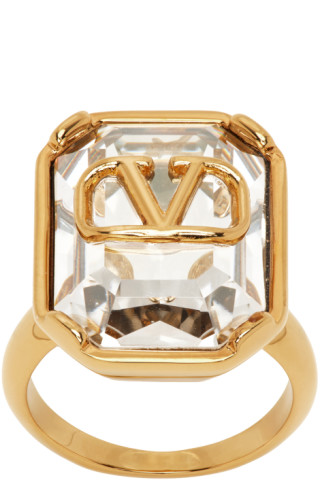 Gold VLogo Ring