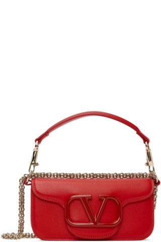 Valentino Garavani: Red Small VLogo Bag | SSENSE