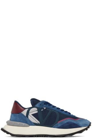 Blue Netrunner Sneakers by Valentino Garavani on Sale