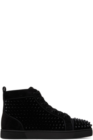 Christian Louboutin Black Python Louis Orlato High Top Sneakers Size 41.5  Christian Louboutin | The Luxury Closet