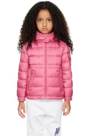 Kids Pink Dalles Down Jacket by Moncler Enfant | SSENSE
